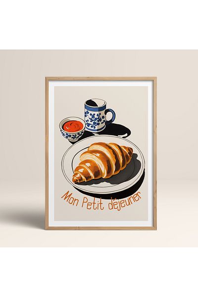 HOMEPACK Единична картина в дървена рамка, единичен плакат, картина TK/1008