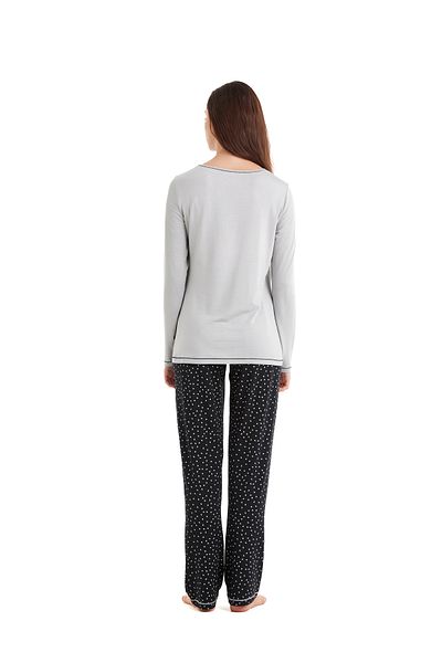 Blackspade Set pijamale gri pentru damă 51610