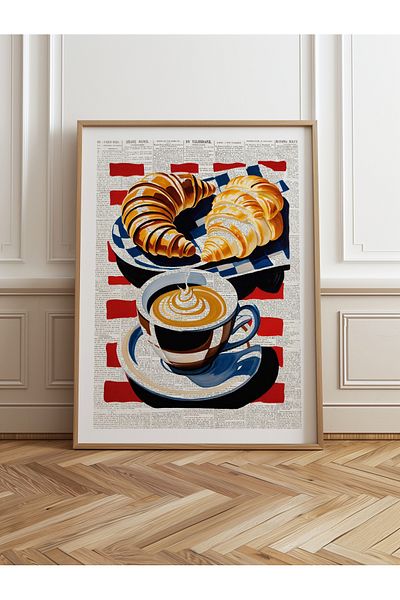 HOMEPACK Единична картина в дървена рамка, единичен плакат, картина TK/1004