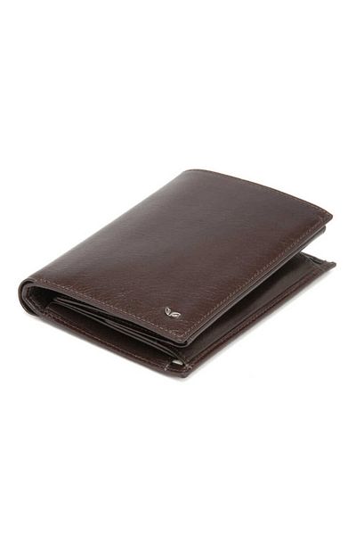 Tergan Мъжки портфейл от естествена кожа кафяв - S1ce00001247-b07