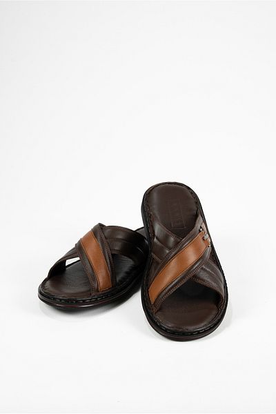 DAXİS Sportwear Company Men's Genuine Leather Slippers