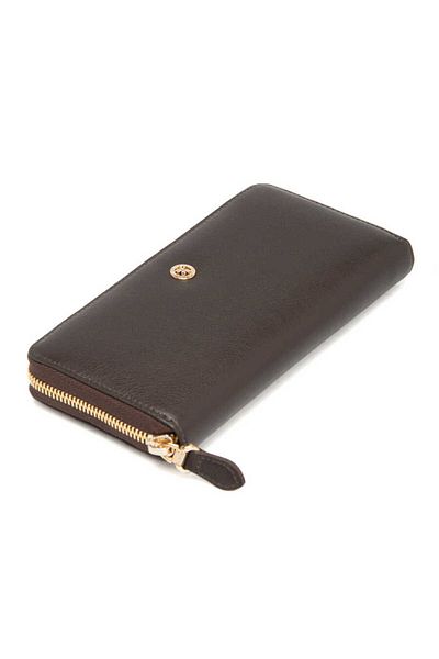 Tergan Brown Leather Women's Wallet - S1Cb 00005777 -A87