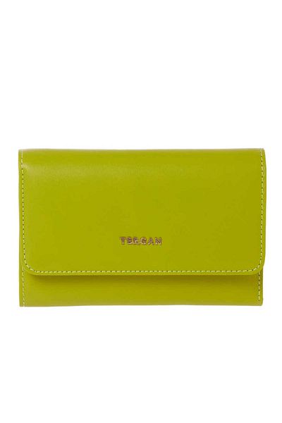 Tergan Green Leather Women's Wallet - S1Cb00005730-T2K