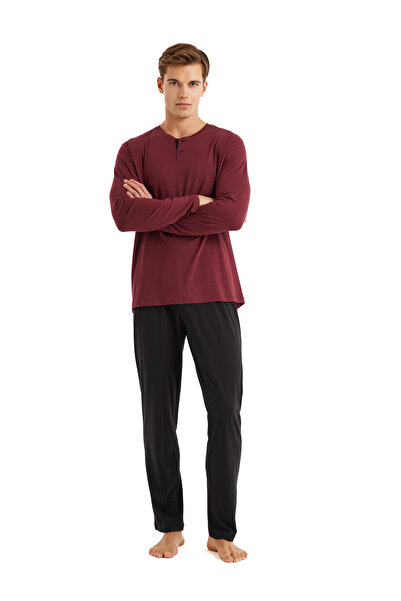 Blackspade Чоловічий піжамний комплект 40579 - бордовий