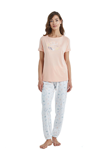 Blackspade Kadın Pijama Takımı 51343 - Somon