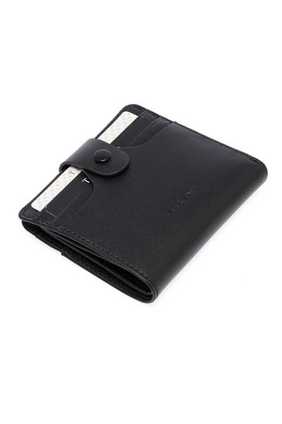 Tergan Black Genuine Leather Men's Wallet - S1Ce 00001652 -A55