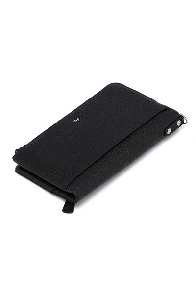 Tergan Мъжка чанта тип клъч от естествена кожа, черна - S1pc00001632-a6f