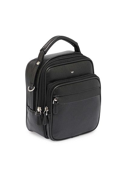 Tergan Мъжка чанта тип клъч от естествена кожа, черна - S1pc00002193-a6f