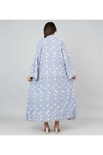 IKKXA Floral Aura Embroidered Jalabiya