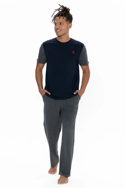 U.S. Polo Assn. Ανδρικό σετ πιτζάμες Navy Blue - 18898