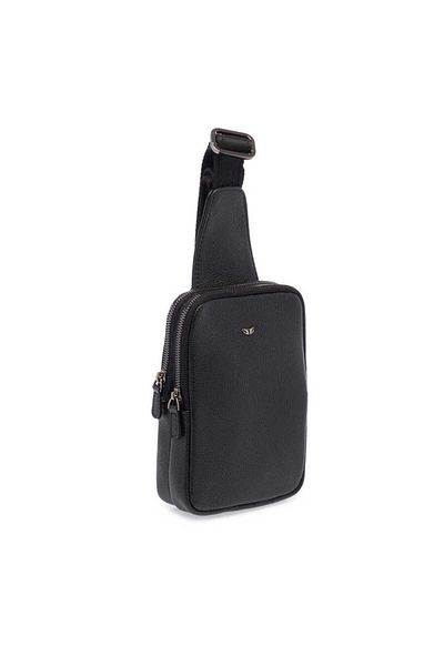 Tergan Black Genuine Leather Men's Crossbody Bag - S1Ac 00021487 -A6F