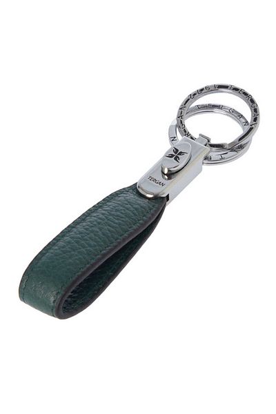 Tergan Green Genuine Leather Unisex Keychain - S1An00000235-I5T