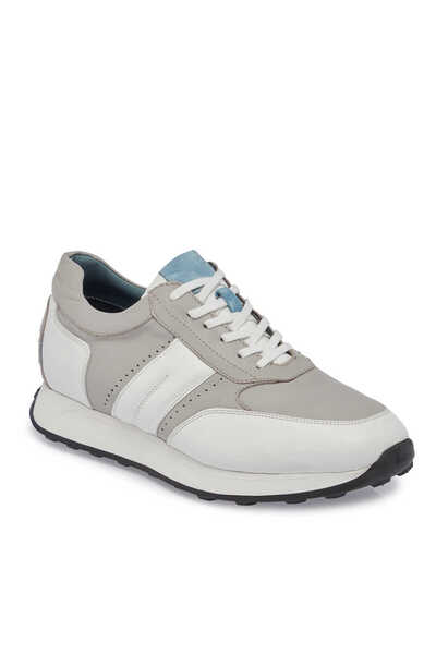 Tergan Beyaz Hakiki Deri Erkek Sneaker - E24I1AY56818-A26