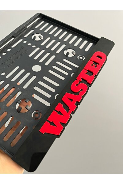 karbonsoft Wasted Yazılı Pleksi Plakalık