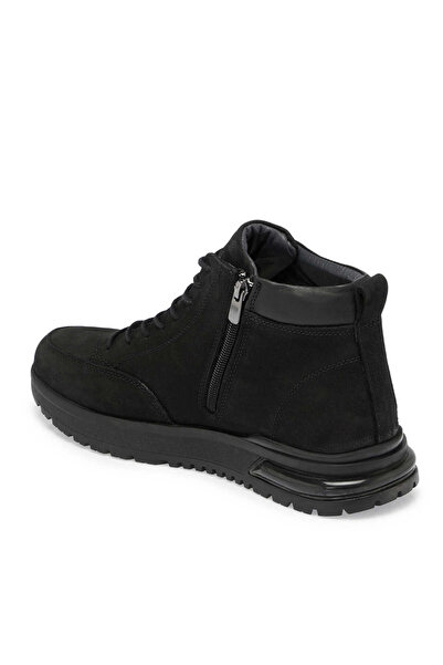 Tergan Siyah Hakiki Nubuk Deri Erkek Casual Bot - E24K1BT57030-A64