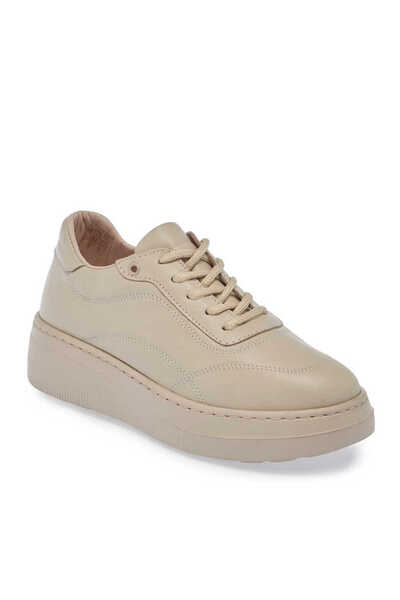 Tergan Bej Hakiki Deri Kadın Sneaker - K24S1AY67554-A25