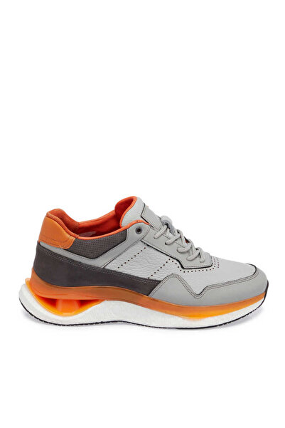 Tergan Gri Hakiki Deri Erkek Sneaker - E24I1AY56796-I8G