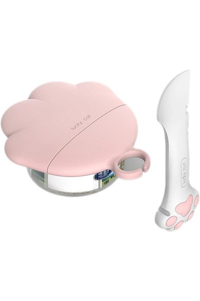 COOYA Manual Cat Dog Food Can Lids, Pet Food Can Opener Set with Can Cover, Cat Food Lids and Food Spoon
