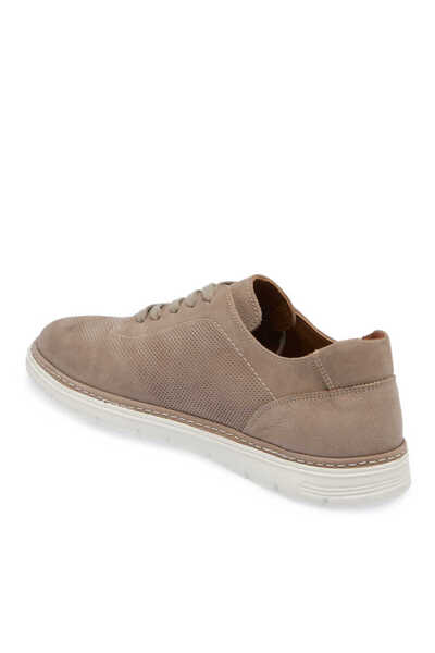 Tergan Gri Hakiki Nubuk Deri Erkek Sneaker - E24I1AY56855-A40