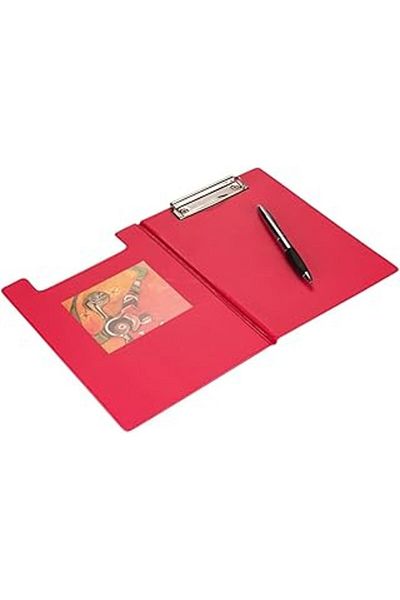 Mu Art Ahşap 2K Secretarial Covered A5 Small Size Pvc 17,5X24 Cm. Red - Attention Only A5 Size Documents