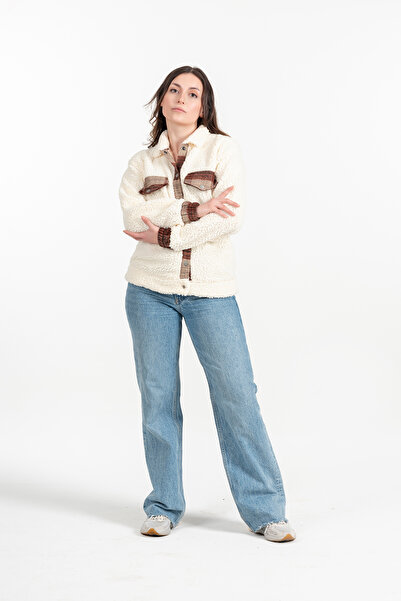 Affaly Ženska Oversize kroj Pliš majica Lumberjack – topla, moderna, ležerna ...