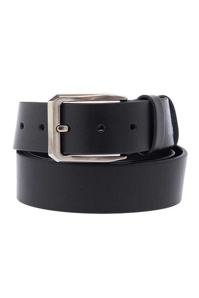 Tergan Black Genuine Leather Men's Belt - S1Ek 00000367 -D62