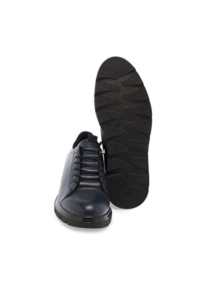 Tergan Lacivert Hakiki Deri Erkek Sneaker - E24S1AY57010-A31