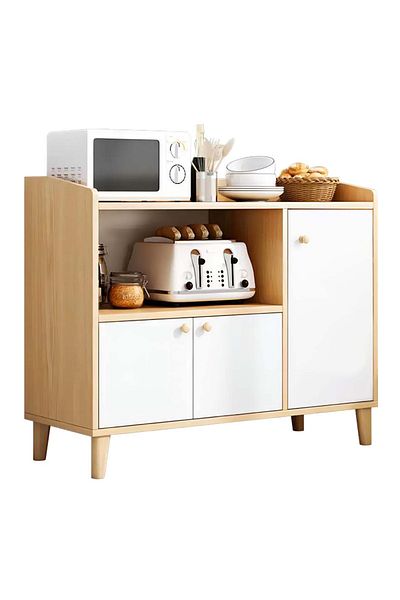 EqiEch Coffee Cabinet,Sideboard,Large Capacity Cabinet,Coffee Corner With Storage Space,Coffee Bar Cabinet