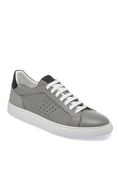 Tergan Gri Hakiki Deri Erkek Sneaker - E24ı1ay56729-g35