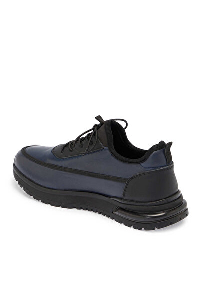 Tergan Lacivert Hakiki Deri Erkek Sneaker - E24S1AY57027-A31