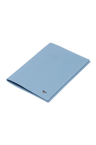 Tergan Blue Genuine Leather Unisex Passport Holder - S1Ps00001200-C43