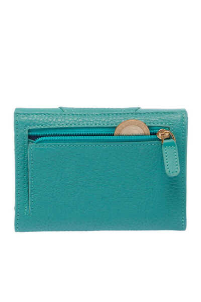 Tergan Portofel de damă din piele albastră - S1cb00005815-t0t