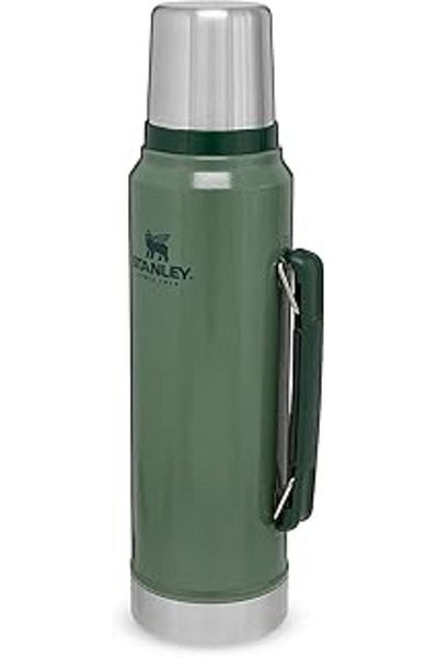 Mu Art Ahşap Classic Vacuum Stainless Steel Thermos 1 Lt