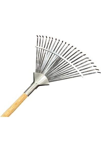 Genel Markalar Gardener 10733 Ahşap Saplı, Ayarlı Metal Çim Ve Yaprak Toplama Tırmığı