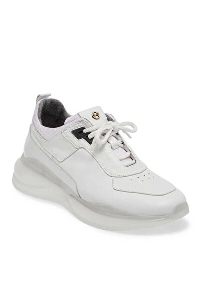 Tergan Beyaz Hakiki Deri Erkek Sneaker - E24I1AY56802-A26