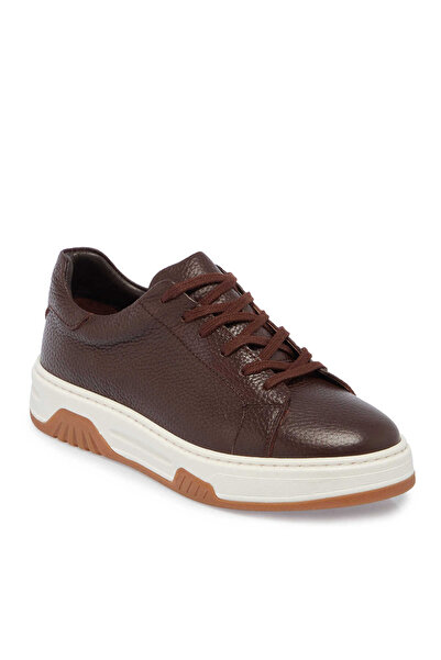 Tergan Kahve Hakiki Deri Erkek Sneaker - E24S1AY57024-A42