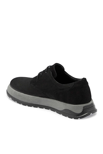 Tergan Siyah Hakiki Nubuk Deri Erkek Casual Ayakkabı - E24S1AY56938-A64