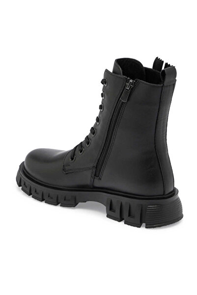 Tergan Siyah Deri Kadın Casual Bot - K24K1BT67664-C59