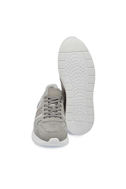 Tergan Gri Deri-tekstil Erkek Sneaker - E24ı1ay56869-a40