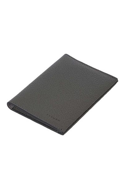 Tergan Γκρι Γνήσιο Δερμάτινο Unisex Θήκη Διαβατηρίου - S1ps 00001657 -g35