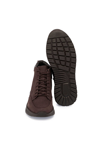 Tergan Kahve Hakiki Nubuk Deri Erkek Casual Bot - E24K1BT57030-A39