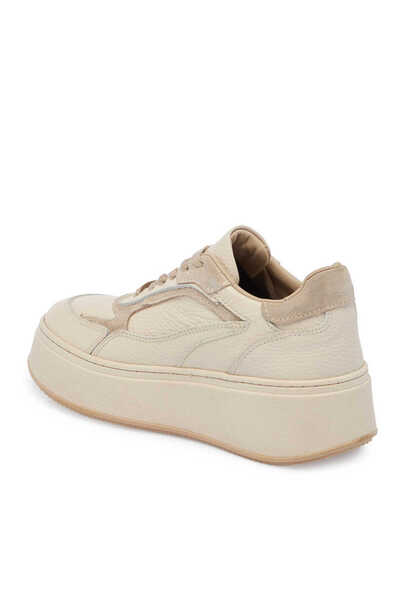 Tergan Bej Hakiki Süet Deri Kadın Sneaker - K23S1AY66915-D6P