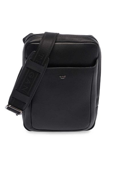 Tergan Black Genuine Leather Men's Crossbody Bag - S1Ac 00021493 -A85