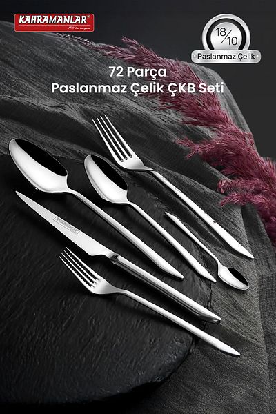 Kahramanlar Demre 72 Piece Fork Spoon Knife Set