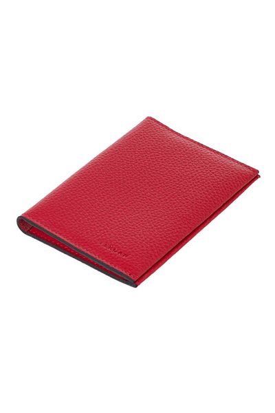 Tergan Red Genuine Leather Unisex Passport Holder - S1Ps 00001657 -B68