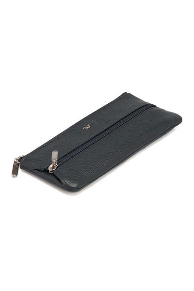 Tergan Navy Blue Genuine Leather Unisex Keychain - S1An 00000157 -X86