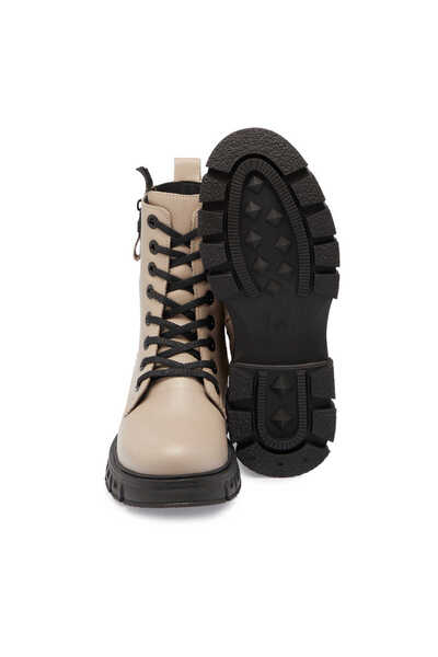 Tergan Vizon Deri Kadın Casual Bot - K24K1BT67664-S08