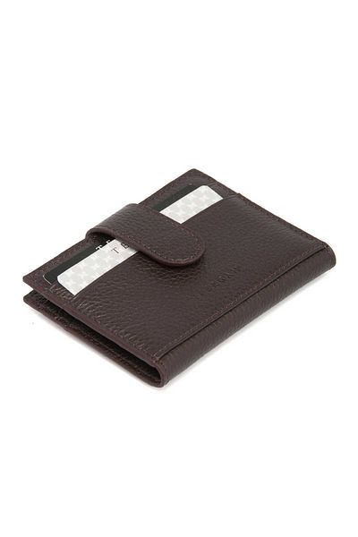 Tergan Brown Genuine Leather Men's Credit Card Holder - S1Kk 00001617 -A42