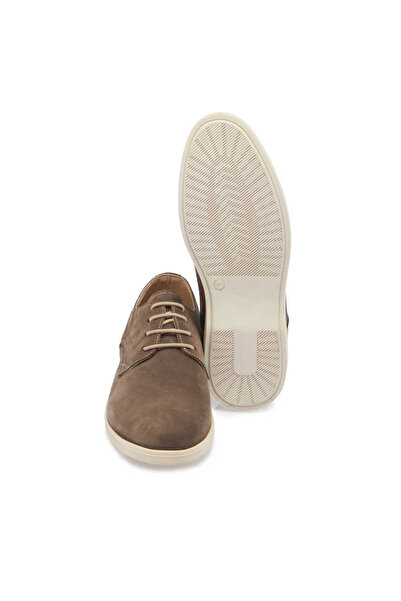 Tergan Vizon Hakiki Nubuk Deri Erkek Casual Ayakkabı - E24I1AY56768-A65