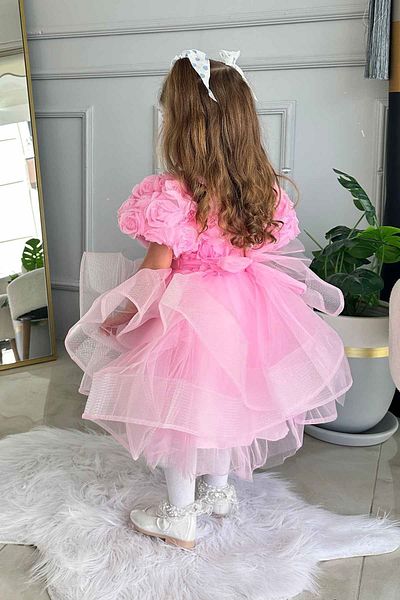 Minigimin Cicileri Ροζ υφή για κορίτσι Abuje Tulle